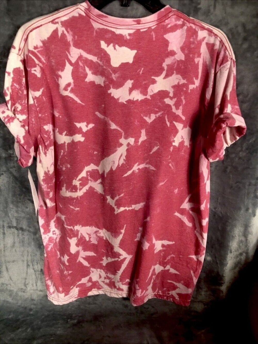 Best Mom Ever Shirt Women’s Large Custom Tye Dyed Bleached Handmade Pink T Short - Picture 12 of 12